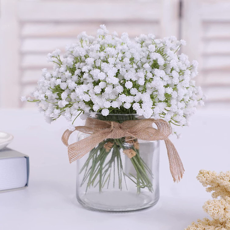 Primrue Baby's Breath Floral Arrangement in Vase Wayfair